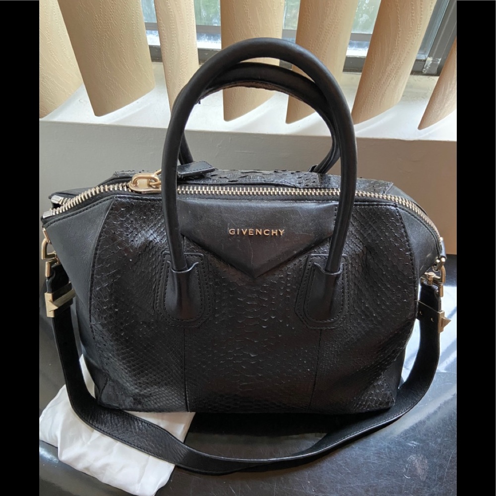 Authentic Givenchy Python Antigona Handle Bag - image 1